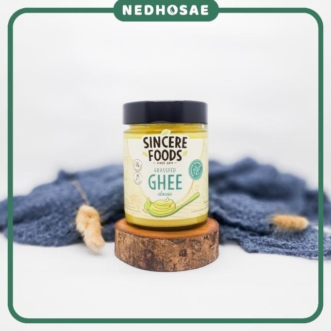 

Sincere Foods Grass fed Ghee Classic 250 gram Halal BPOM