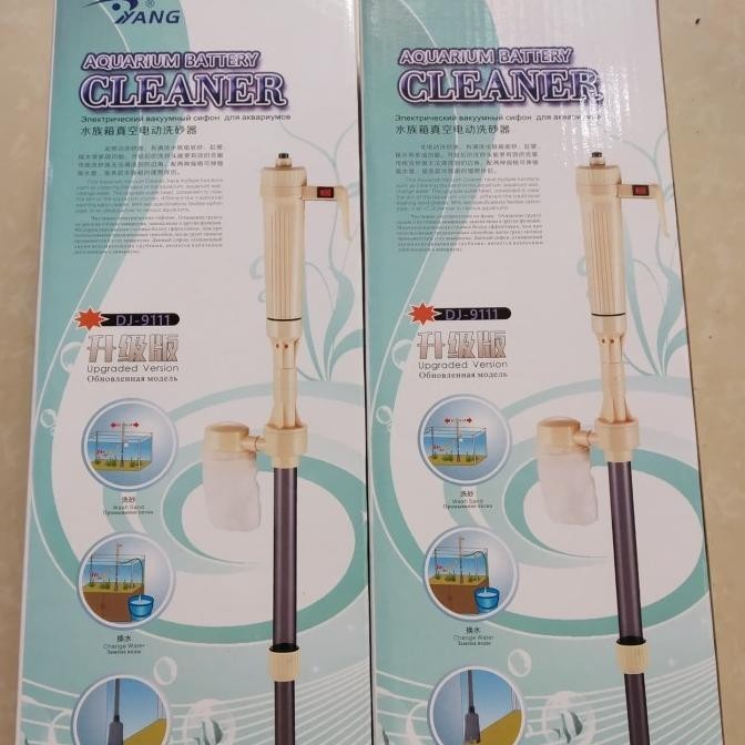 Cleaner Aquarium Baterai Penyedot Kotoran Air Aquarium