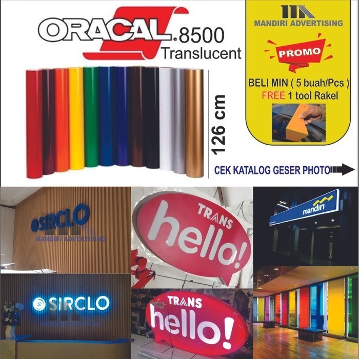 Stiker Warna Oracal 8500 Translutionsscotlet Warna Translutions