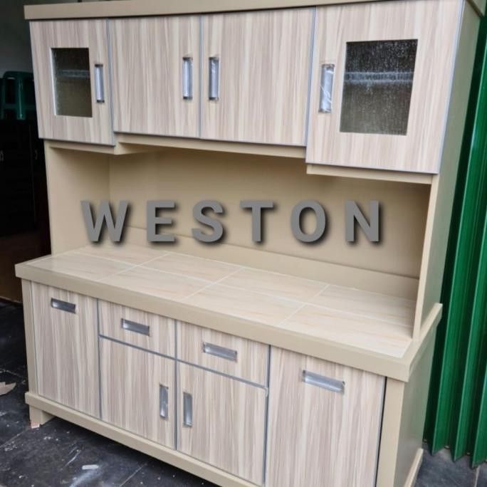 Lemari Sayur/ Lemari Piring/ Kitchen Set 4 Pintu (Duco -Hpl)