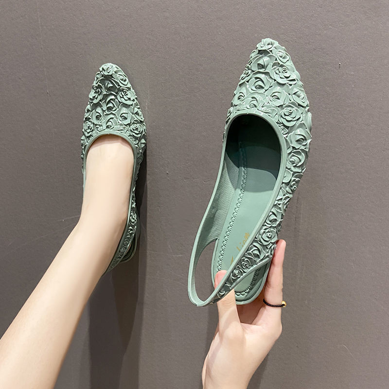 Sepatu tahan air rendah wanita, sandal, sandal anti selip wanita, sepatu wanita dewasa