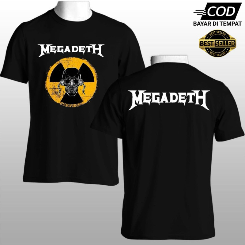 KAOS MEGADETH BAJU MUSIK MEGADETH DEWASA PENGAN PENDEK