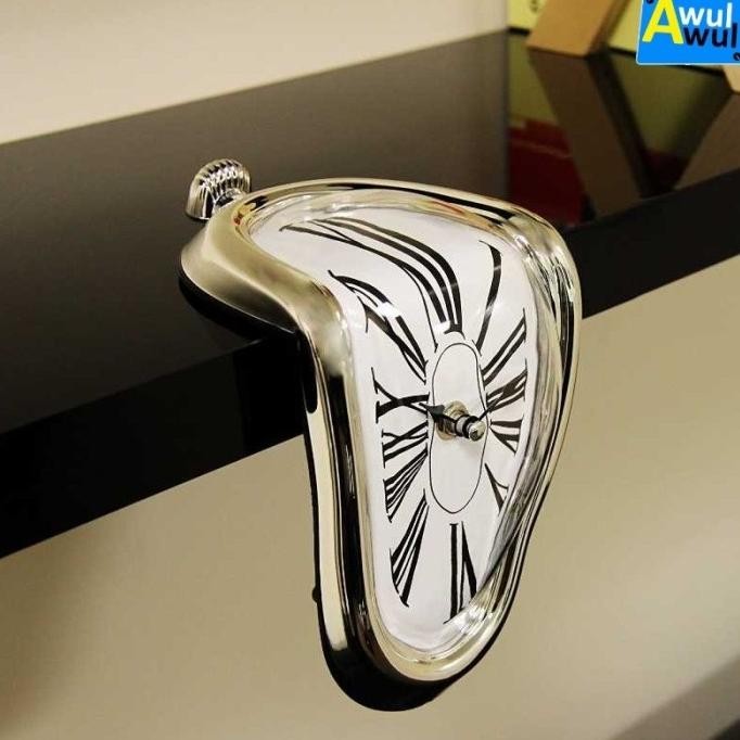 Jam Dinding Jam Meja Model Leleh Salvador Dali Melted Clock Surrealis