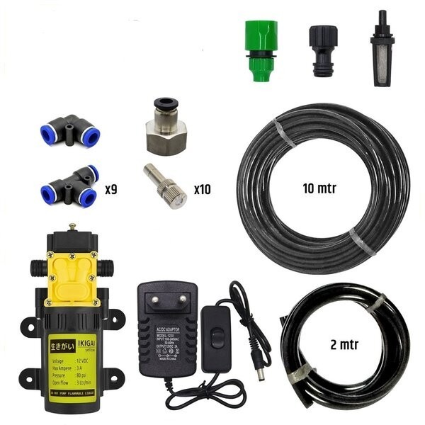 Buruan beli] Paket Misting 10 Titik Mist Nozzle Set Kabut Hidroponik Sprayer Walet