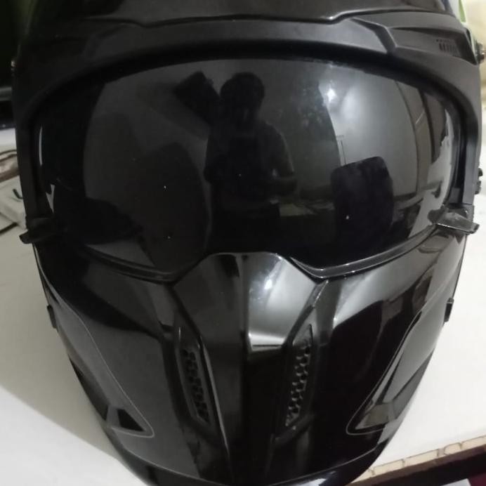 HELM MT STREETFIGHTER SV BLACK GLOSSY HELM MODULAR CROSSOVER