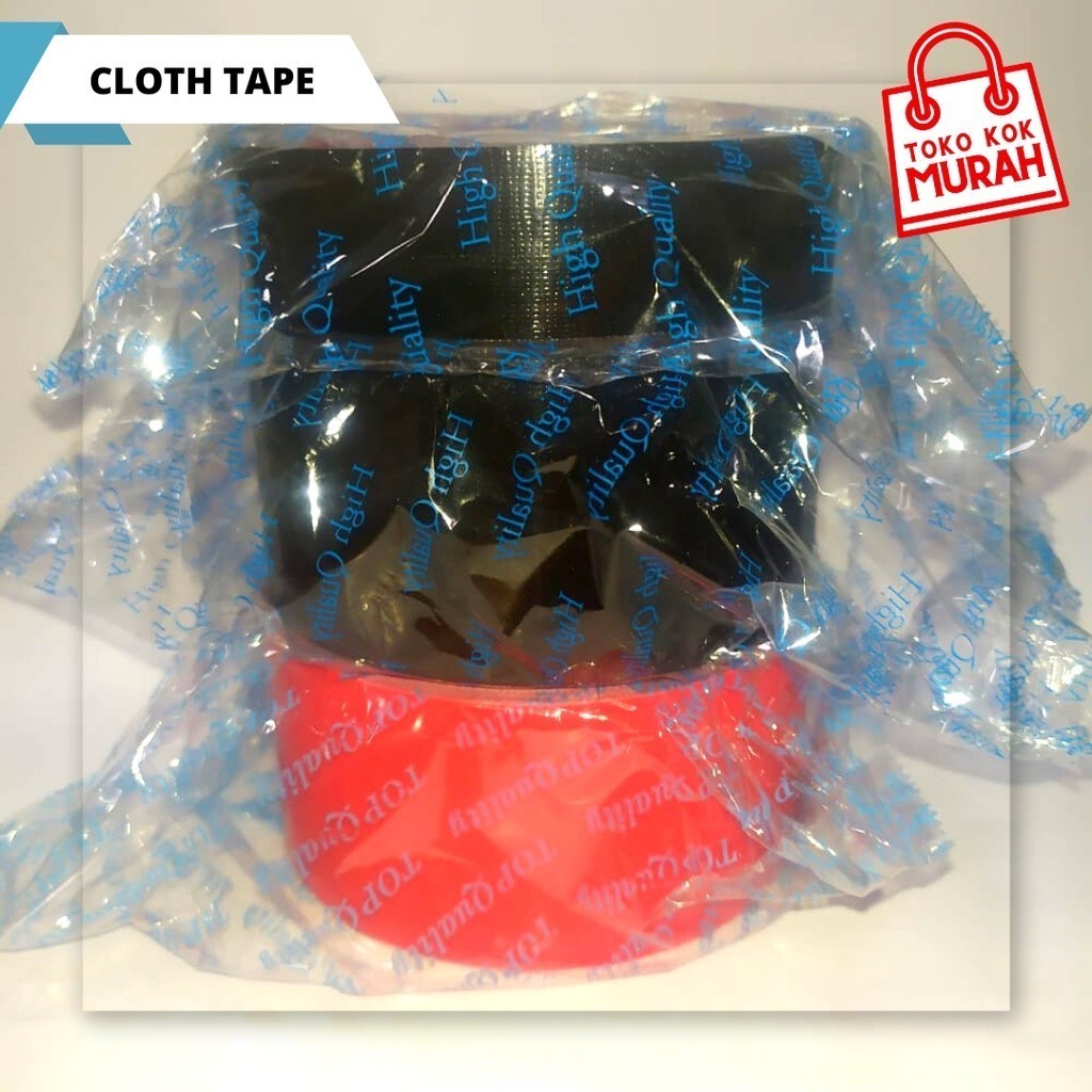 

Cloth Tape Lakban Hitam & Merah Lakban Kain Matic Tape