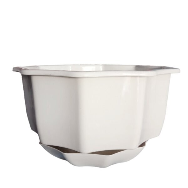 @#@#@#] Pot Gantung Enoki No. 8 Warna Putih Tatakan Tanaman Bunga Hias Plastik