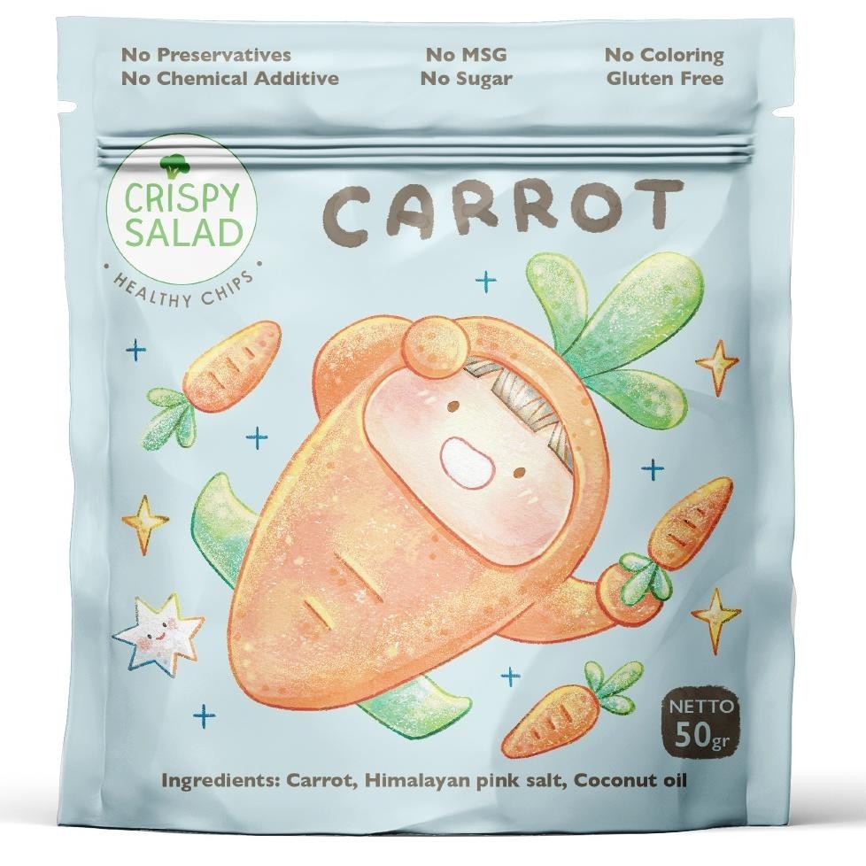 

Un04 Crispy Salad Carrot 50 gram Berkualitas