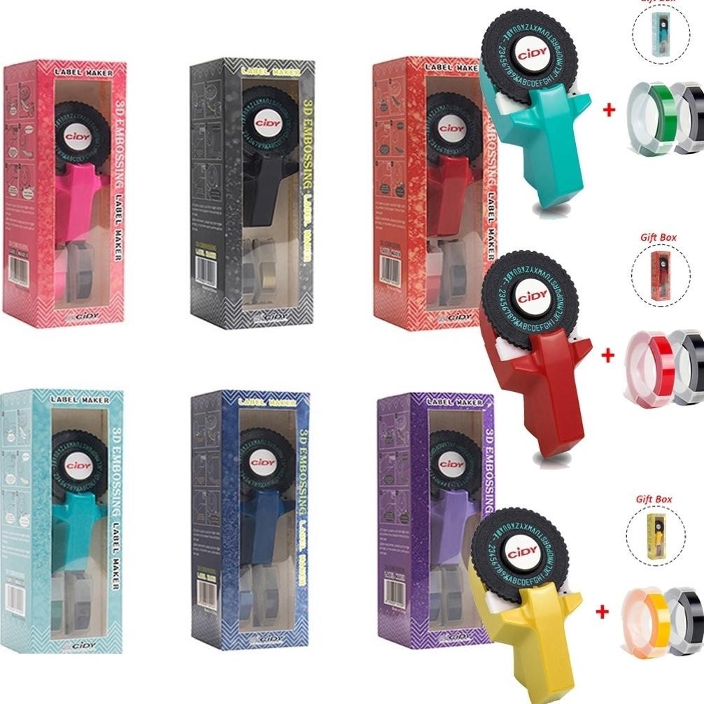 

To94 Label Maker Cidy C101 2Rolls Gratis Tape9Mm*3M- Alat Pembuat Label Nama - Mesin Printer Label Mini 3D Manual Diy Cuci Gudang
