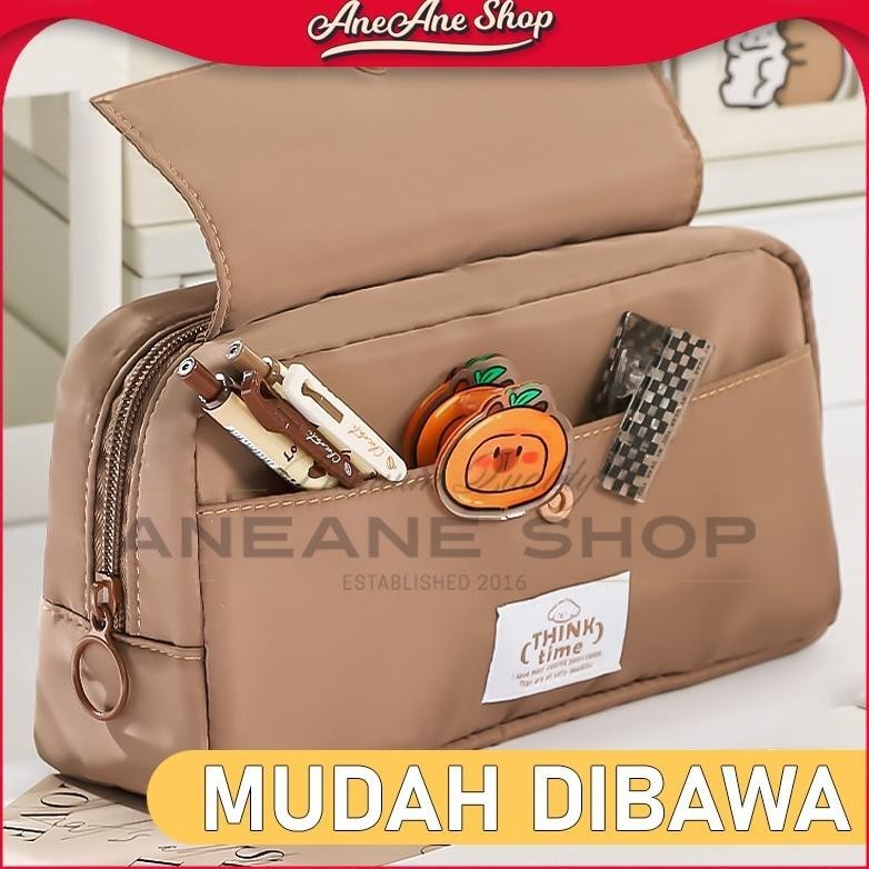 

Sd-5 Tempat Pensil Kanvas Kapasitas Besar Think Time Organizer Alat Tulis Multifungsi Warna Pastel Promo Gila