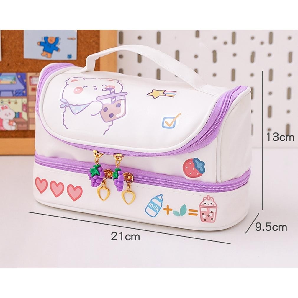 

Hj-64 Chibi Home Care Tempat Pensil Lucu Pencil Case Korea Travel Make Up Pouch Diy Sticker Racun Shopee