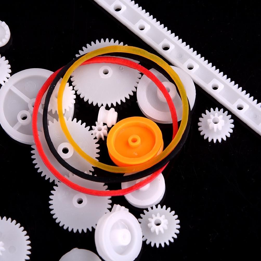 TY 75PCS / Set Gear Mainan Plastik / Roda Gigi Plastik / Gear Plastik Mainan Untuk Mainan RC TERLARI