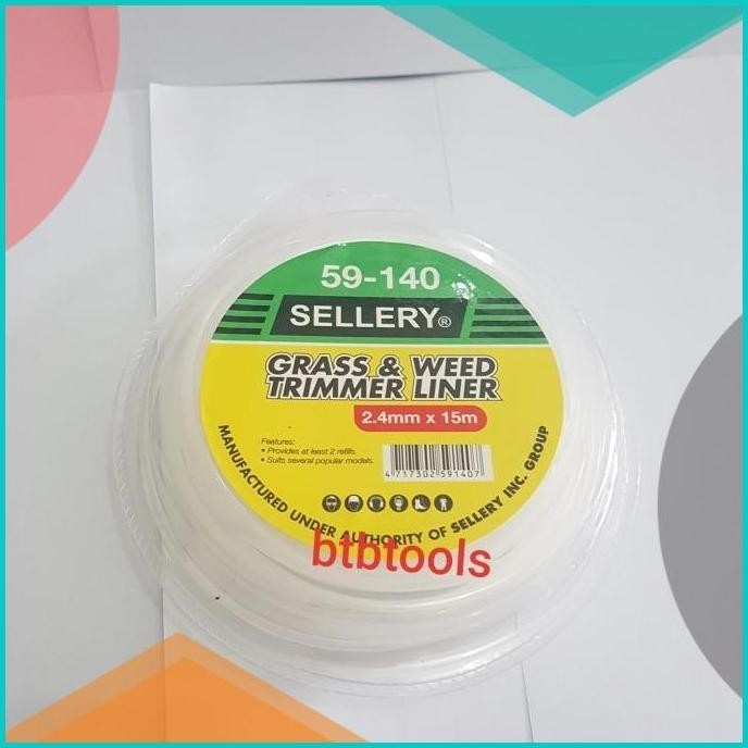 Senar Potong Rumput 2,4mm x 15mm / Grass & Weed Trimmer Liner Sellery