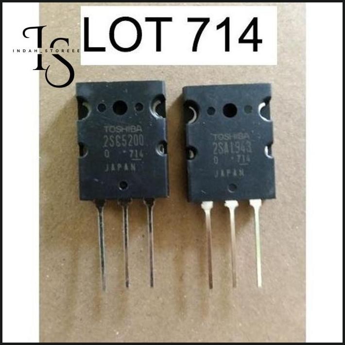 

Transistor TOSHIBA A1943 / C5200 KODE 714 indah_storeee