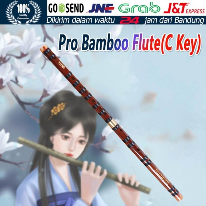 ```````] Seruling Bambu Import Professional Dizi Flute Bamboo Woodwind Music