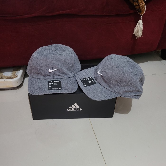 Nike Original Heritage 86 Cap Hat Grey Black Original Bnwt