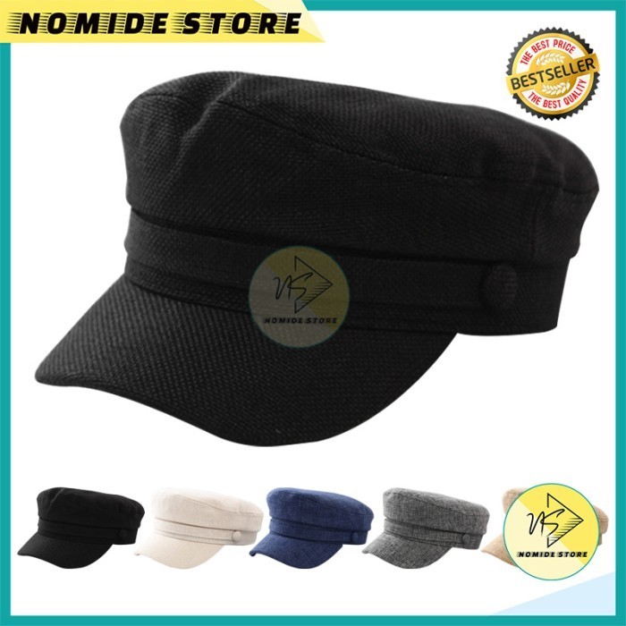 Topi Baret Korea Pria Perempuan Dewasa Model Pelukis Gaya Retro Ttx