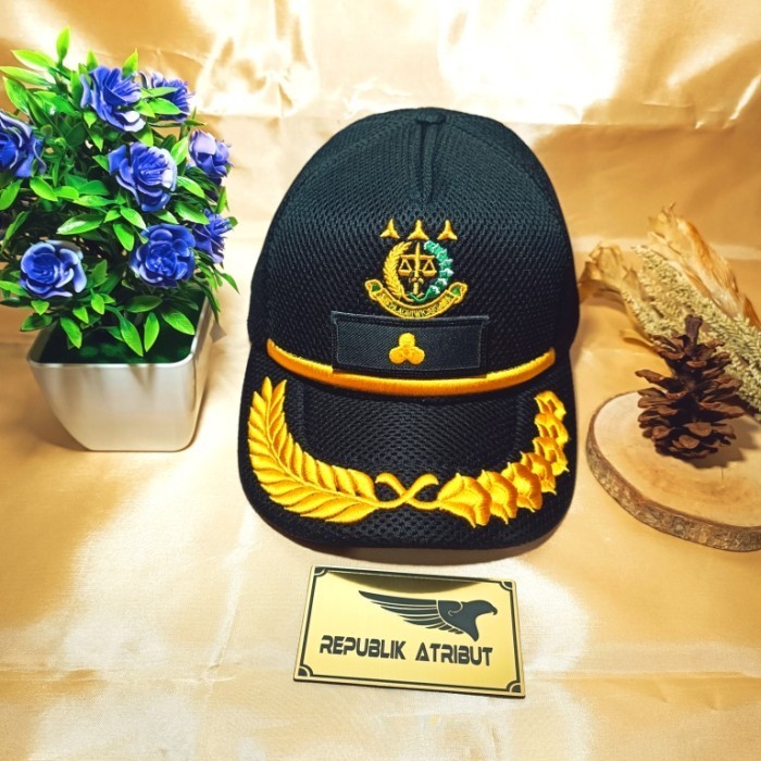 Topi Lapangan Jaksa Kejaksaan Ri Gol 3D 4A 4B 1 Ray