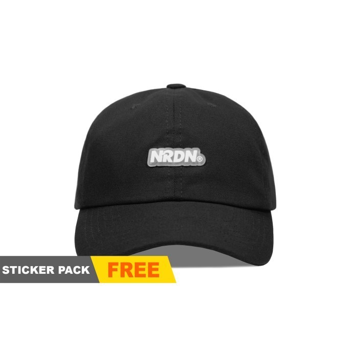 Topi Nrdn Clothing Flimpsy Black Dad Cap