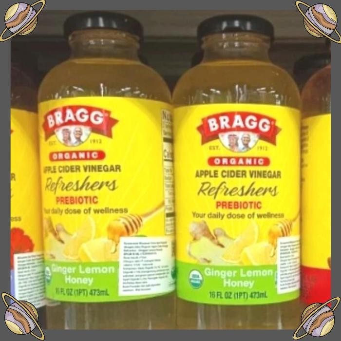 

[CLS] BRAGG ORGANIC APPLE CIDER VINEGAR PREBIOTIC GINGER,LEMON &HONEY 473 ML