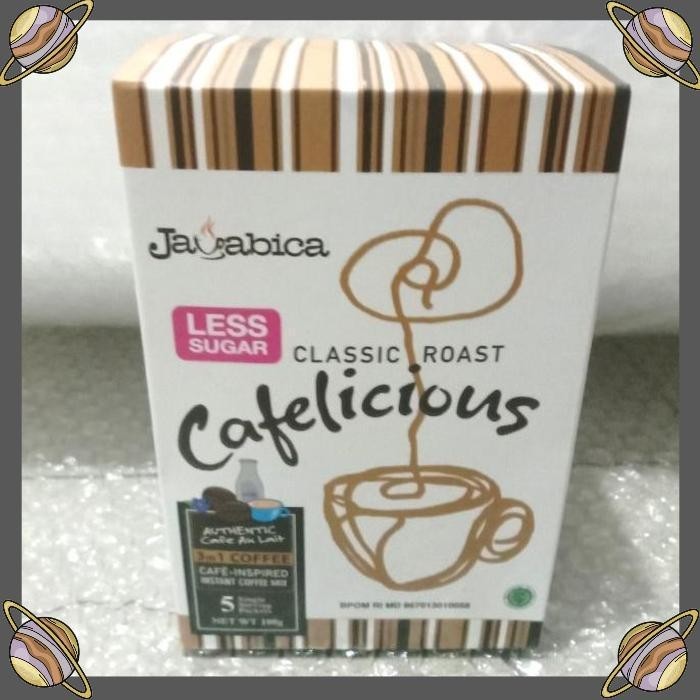 

[CLS] CAFELICIOUS JAVABICA LESS SUGAR CLASSIC ROAST/3 IN 1 COFFEE/KOPI