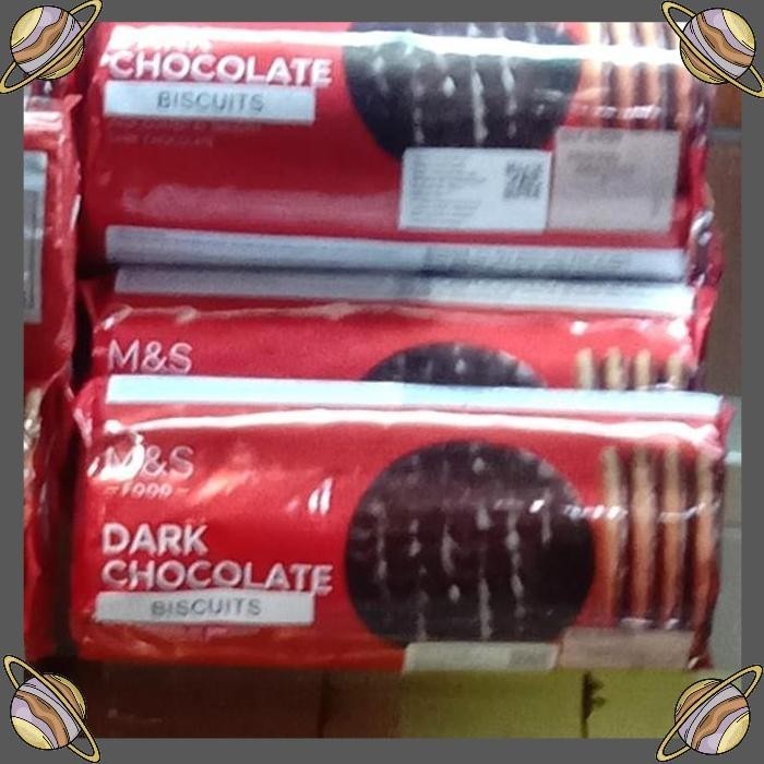 

[CLS] M&S FOOD DARK CHOCOLATE BISCUITS 300 GR/BISKUIT COKLAT