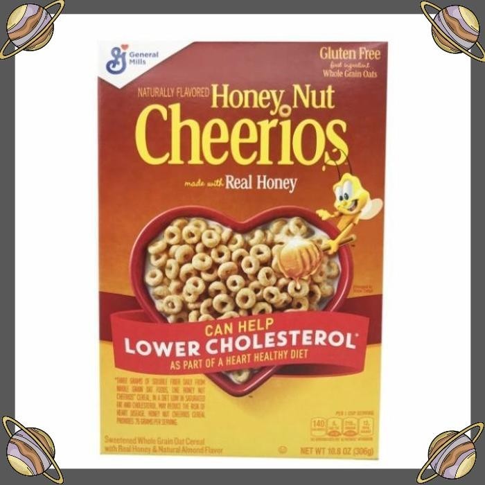 

[CLS] HONEY NUT CHEERIOS REAL HONEY/LOW COLESTEROL