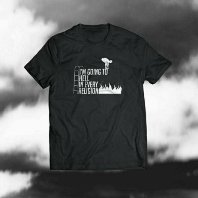 Promo Kaos Majelis Lucu Indonesia Merch Going To Hell In Every Religion Kata  Baju Anak Dewasa Pria 