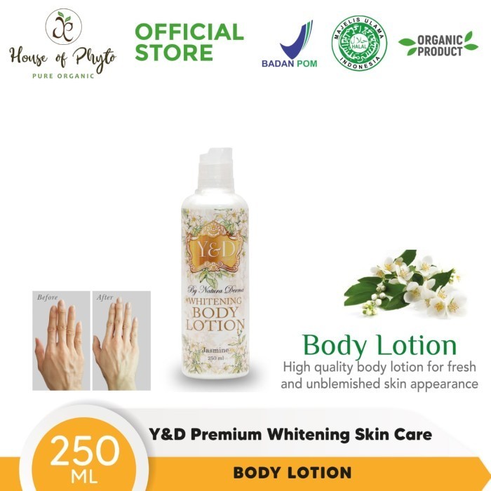 Whitening Body Lotion Y&D Nderma Handbody Lotion - 250Ml
