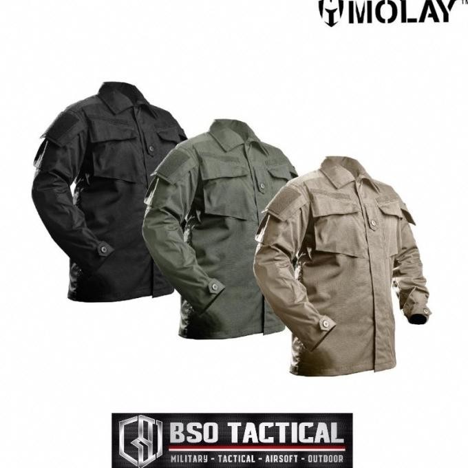 terbaru Kemeja Molay Tactical Vegetata Blouse Military Outdoor Shirt Original