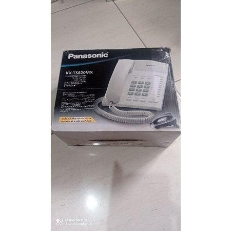 PESAWAT TELEPON PANASONIC KX-TS820ND BARU WHITE/PUTIH