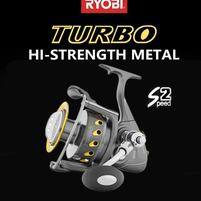 RYOBI Turbo Fishing Reel Salt Water Monster Laut Badak Full Metal Body