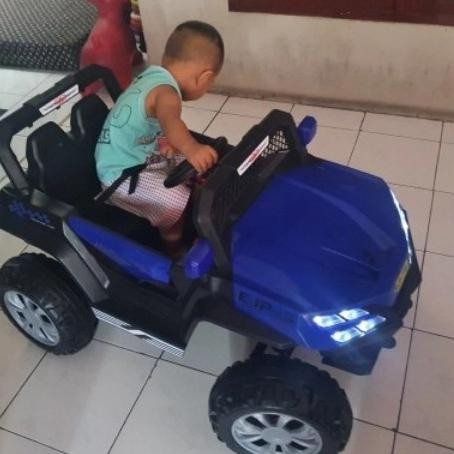 Mobil Mobilan Anak Jeep Aki Besar Bisa Dinaiki Mainan Remot Kontrol RC GT