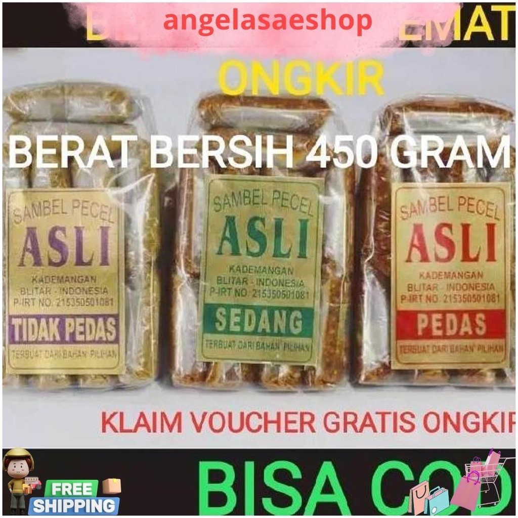 

Sambel Pecel Asli Blitar / Sambal Pecel Asli 450 Gram Cod