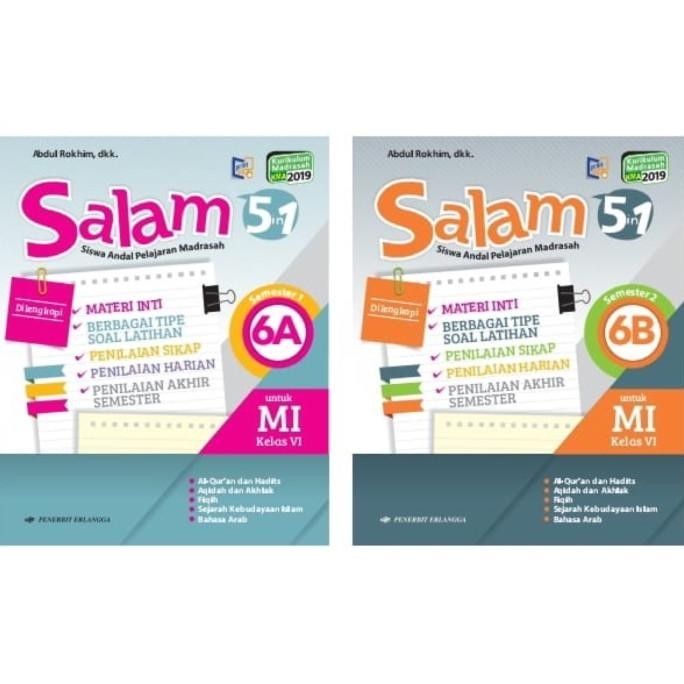 Buku Salam 6A 6B Penerbit Erlangga Murah Baru