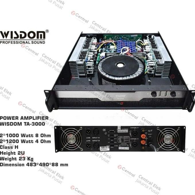 Power Wisdom Ta3000 / Ta 3000 Power Amplifier Class H