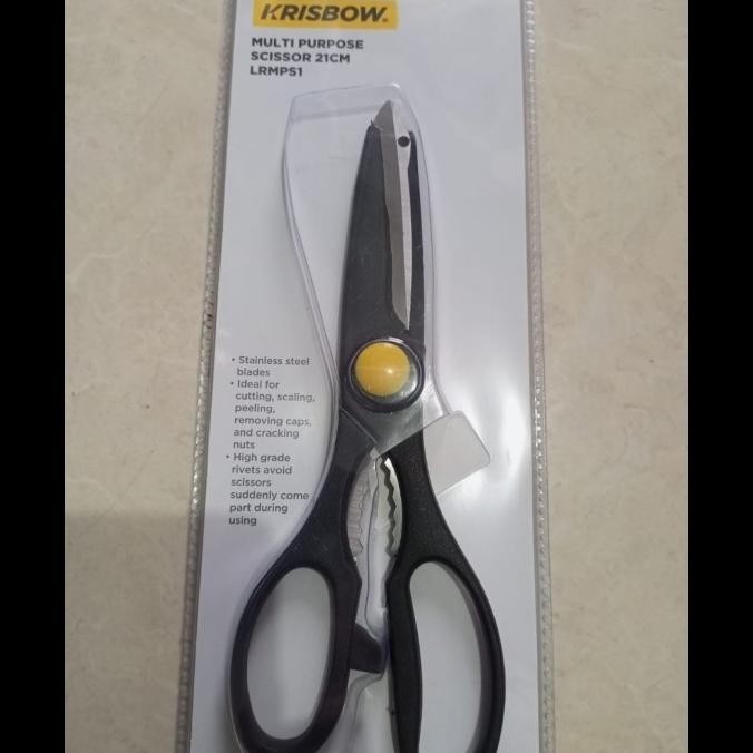 

Krisbow Gunting Serbaguna 3 In 1 21 Cm - Hitam