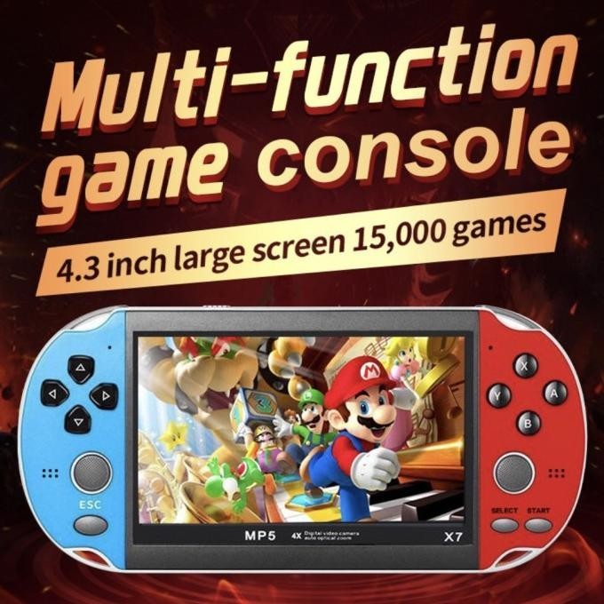 GameBoy Advance GBA SNES SEGA X7 Screen Besar 4,3 inch 8gb MusicVideo