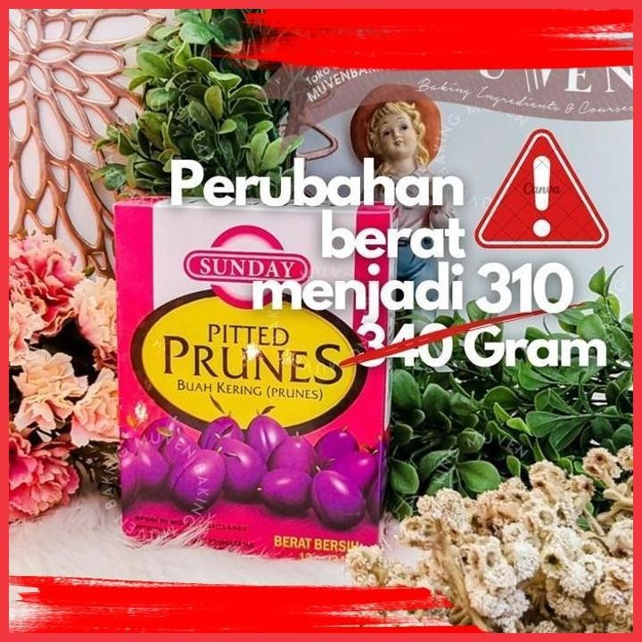 

(muv) sunday pitted prunes 310 gr