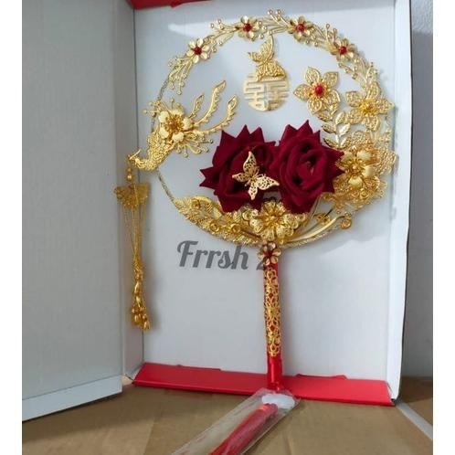 Kipas Sangjit Mewah / Kipas Wedding Terbaru / Kipas Sangjit