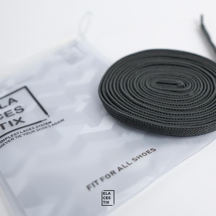 UMBRE Tali Sepatu Elastis Elacestix 2.0 Premium Shoe Laces Elastic - Size GREY