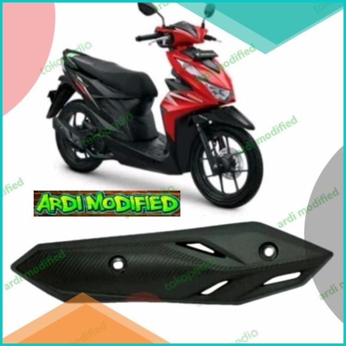 tameng cover tutup knalpot beat fi 2020 2021 2022 beat new beat deluxe