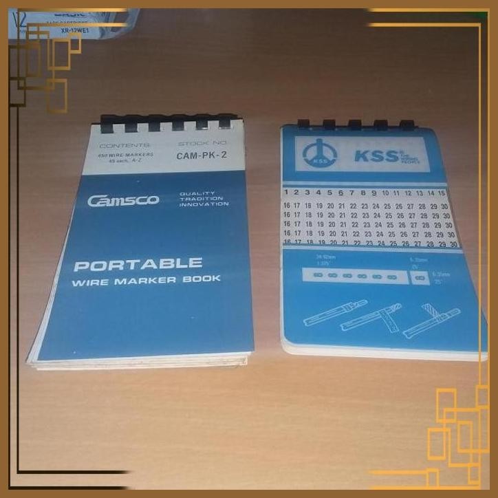 

[JLT] Kabel Cable Marker buku kertas tempel