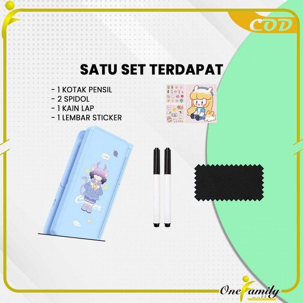 

Sale One-A73 Tempat Pensil 2In1 Multifungsi Dengan Tatakan Buku Dan Papan Tulis Praktis / Kotak Pensil Lipat Tempat Penyimpanan Alat Tulis Anak Sekolah / Pencil Case Book Holder Import U-45