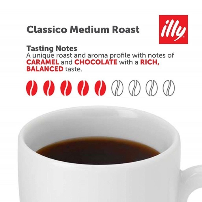 

Ground Coffee Illy / Bubuk Kopi Premium Italia Medium Roast 250Gr