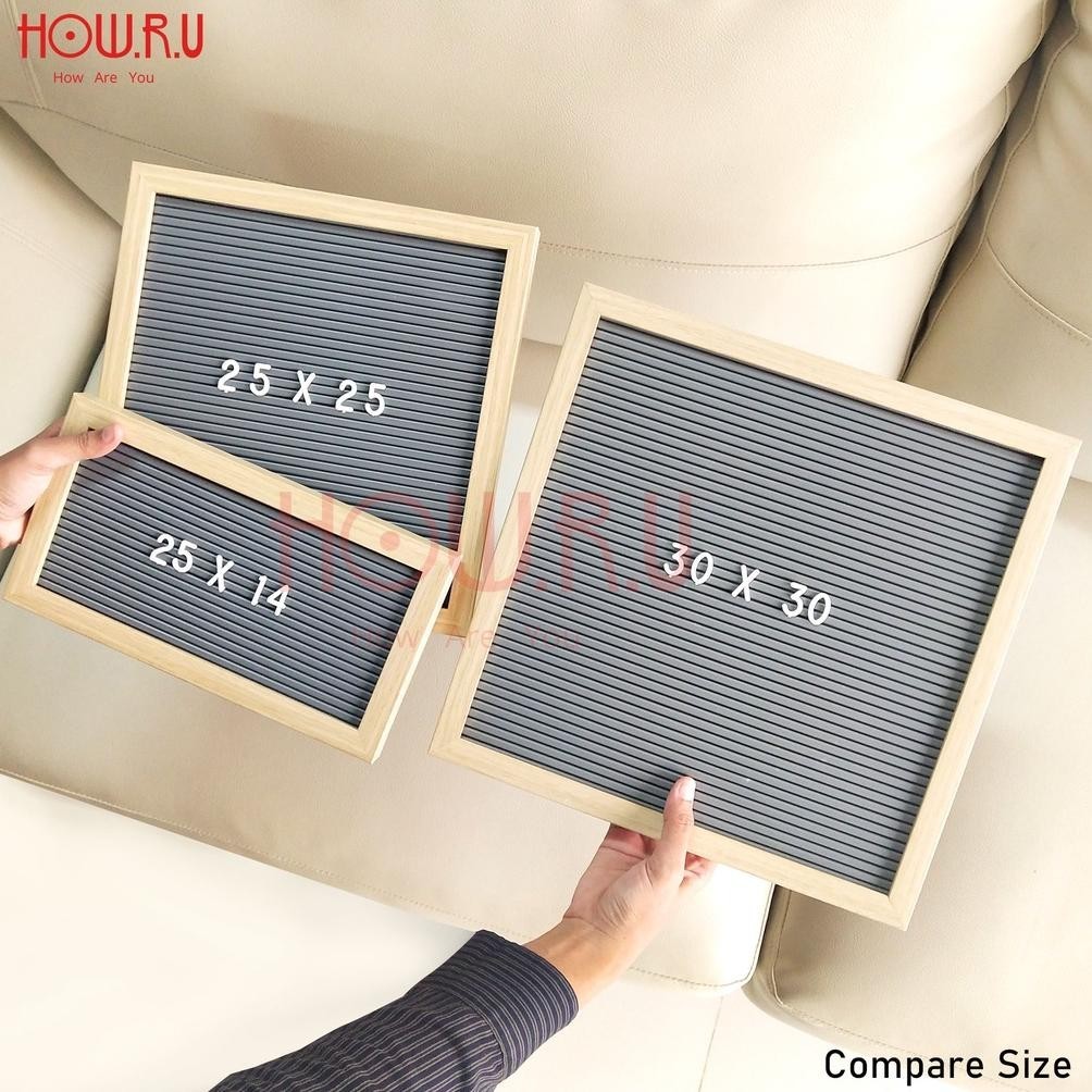 

Promo How.R.U | 25X25 Cm Letter Board Persegi Sudah Include Huruf / Papan Nama Bayi / Papan Menu / Dekorasi Rumah Garansi