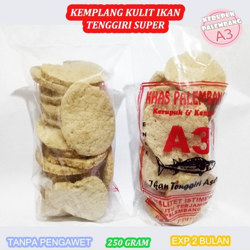 

KEMPLANG KULIT IKAN TENGGIRI BANGKA SUPER PALEMBANG KERUPUK KRUPUK ASLI PALEMBANG