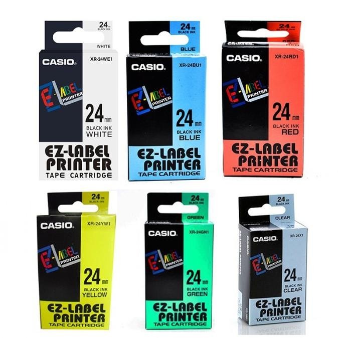 

Pita / EZ Label Printer Casio 24mm / Tape Cartridge Refill Isi Ulang