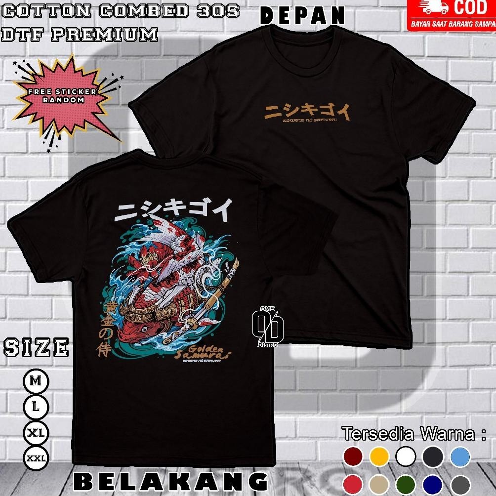 Terbaru Baju Kaos Golden Samurai Jepang T-Shirt Premium