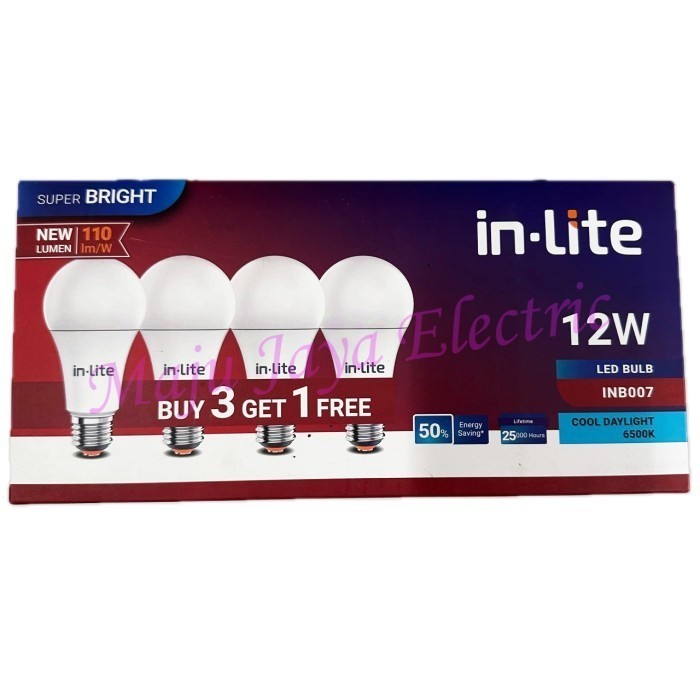 Paket 4 Lampu LED In lite 15 w InLite 15W Bohlam In-Lite 15Watt